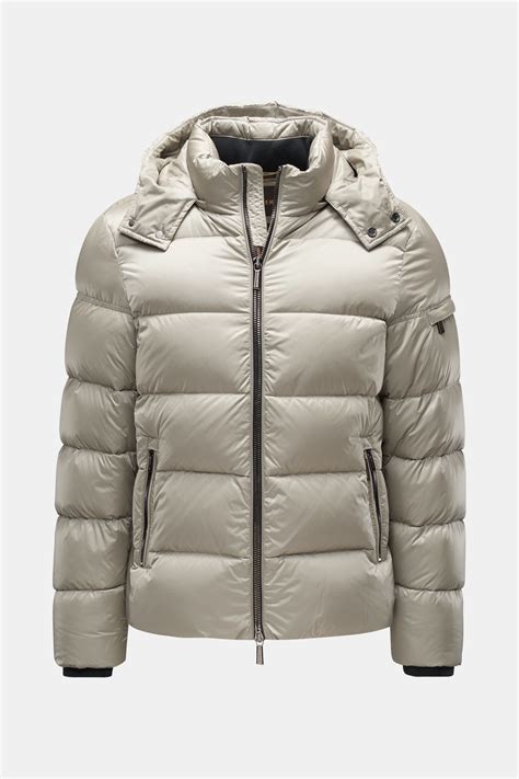 MOORER down jacket 'Brett' grey | BRAUN Hamburg