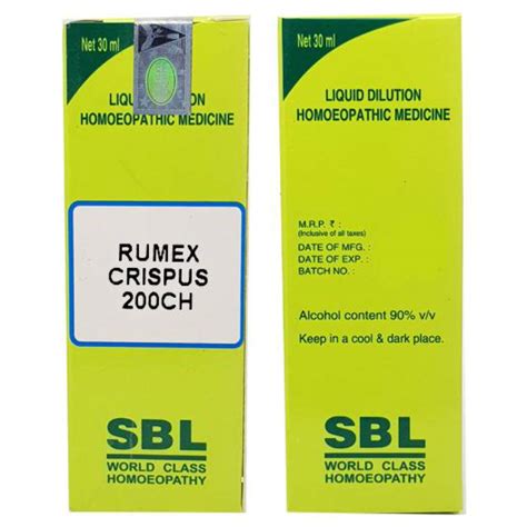 Buy SBL Rumex Crispus 200 CH Dilution, 30 ml | 19 Minutes Delivery ...