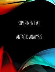 Image result for Antacid Back Titrations Explained