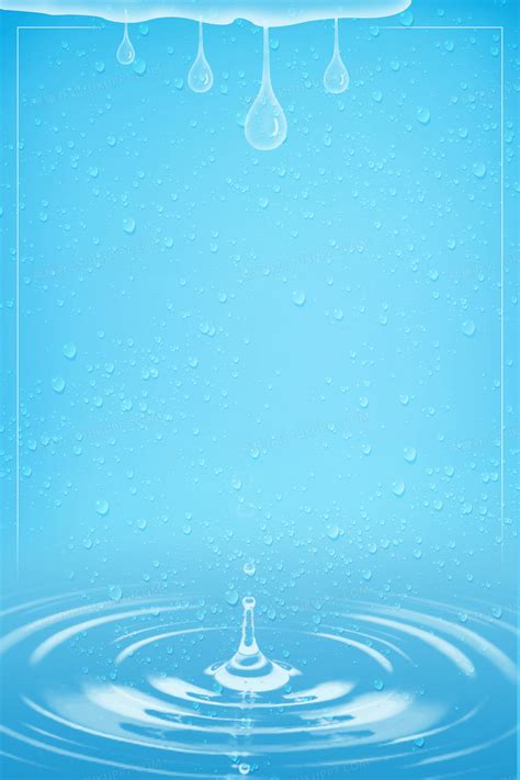 蓝色世界水日水滴背景背景图片素材免费下载_熊猫办公