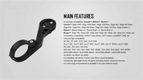 Magicshine MAS Out-Front Bike Mount (Plastic)