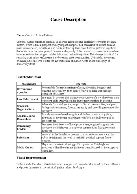 Cause Description - prcatice those - Cause Description Cause: Criminal ...