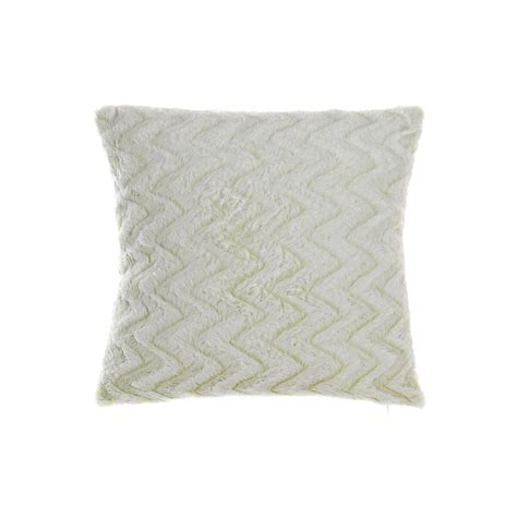 Coussin DKD Home Decor 45 x 10 x 45 cm Zigzag Blanc | Leroy Merlin