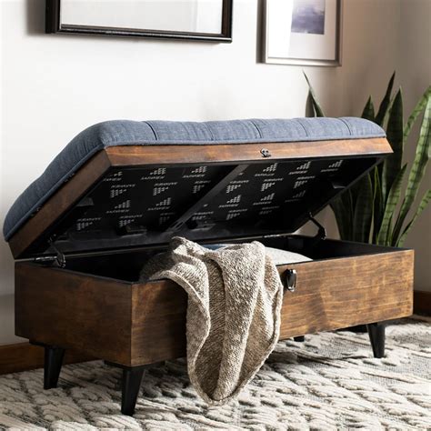 Takshaka Home | Lyla Ottoman Bench | Upholstered | With Storage