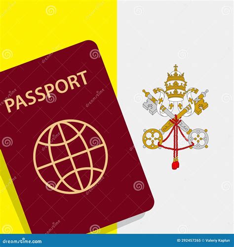 Vatican Passport. Vatican Flag Background. Vector Illustration Stock ...