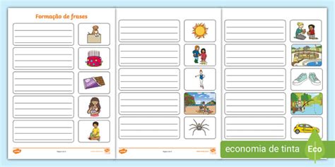 Atividade de Formação de Frases - Twinkl