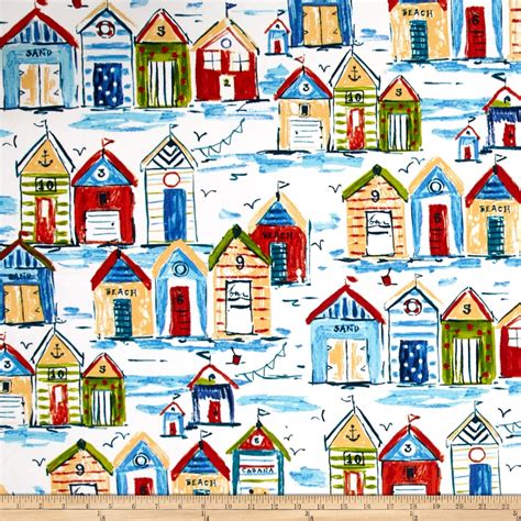 Richloom Fabrics Solarium Outdoor Bay Cove Fabric by The Yard, Cabana ...