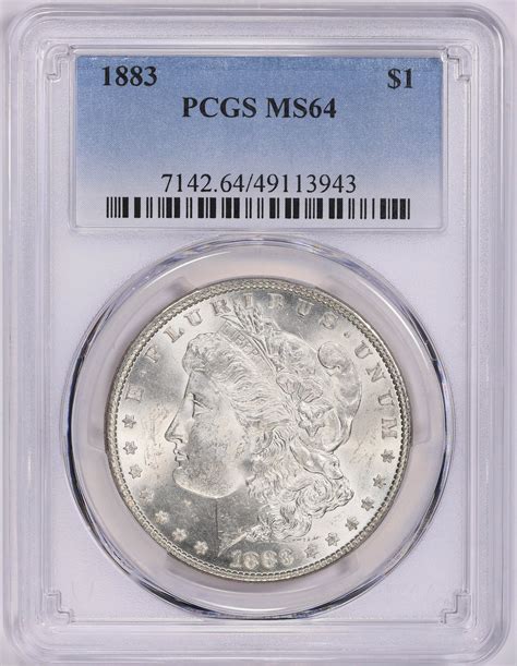 1883 Morgan Silver Dollar PCGS MS-64 (Item 1616115) | GreatCollections ...