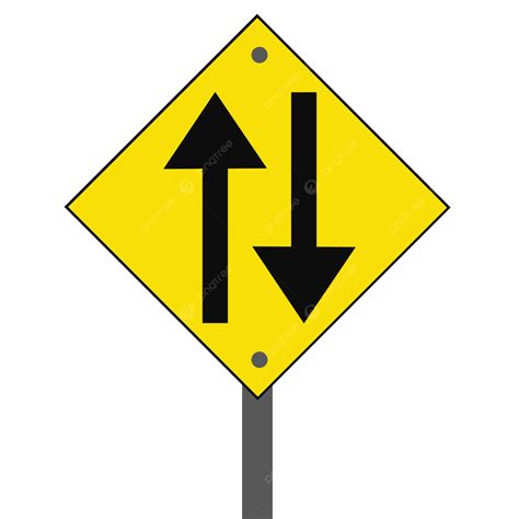 Two Way Traffic Road Sign
