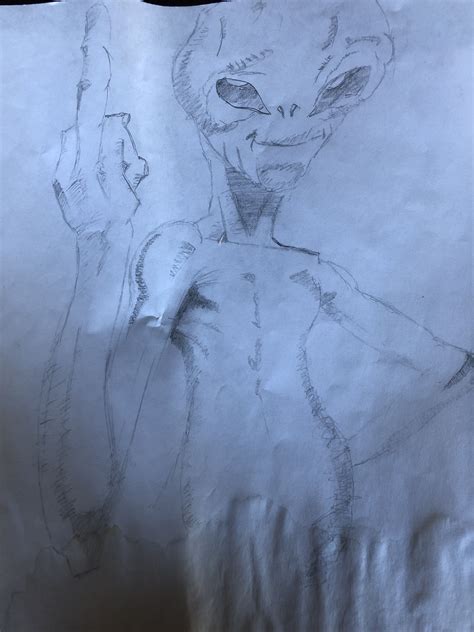 Alien Pencil Art 的图像结果