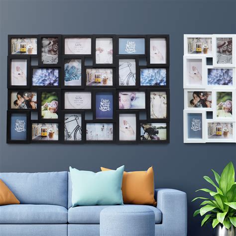 3D 24 Photo Frame Collage Picture Wall Mounted Multi Decor Memories Art ...