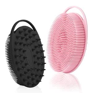 2 PCS Silicone Body Scrubber, Exfoliating Body Scrubber, Soft Silicone ...