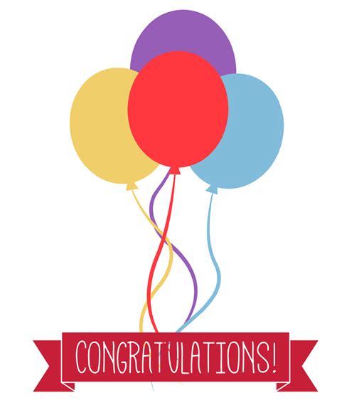 Congratulations Clip Art With Transparent Background
