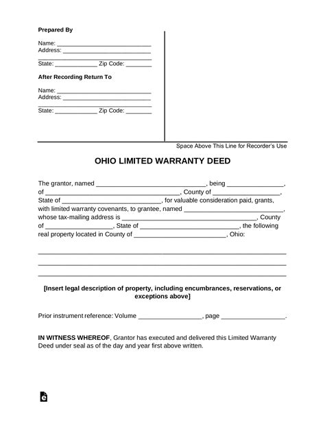 Special Warranty Deed