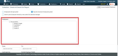Generate a Work Process Check-In or Check-Out Report