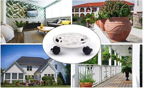 Sharpex Pack of 2 Metal Caddy Iron Dolly on Round Rack Rustproof Sturdy ...