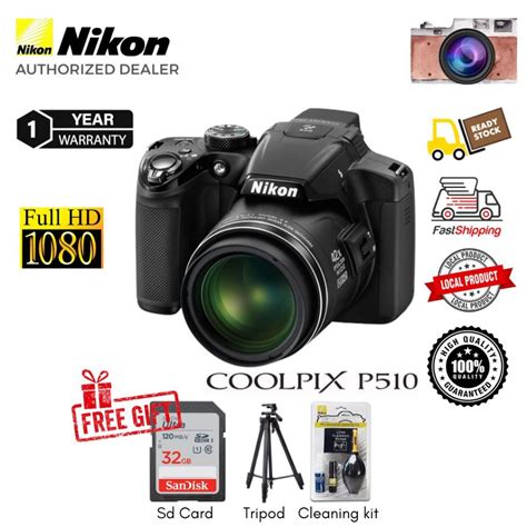 Nikon COOLPIX P510 Digital Camera 16.1 MP CMOS Sensor 42x Wide-Angle 24 ...