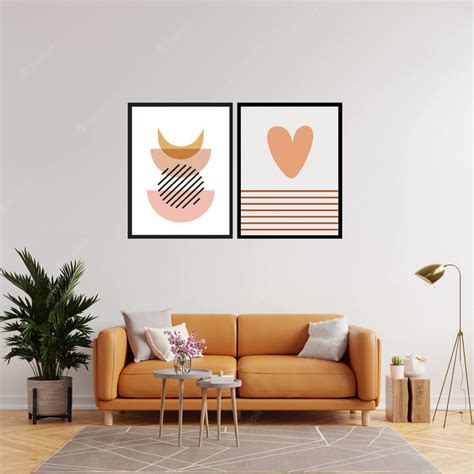 MID CENTURY SCANDIVIAN CIRCULAR ABSTRACT PAINTING WITH GLASS- SET OF 2 ...