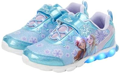 Buy Disney Girls' Frozen Sneakers - Laceless Light-Up Running Shoes ...