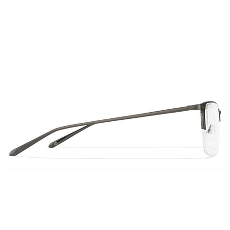 Buy Blue Block Phone Computer Glasses: Gunmetal Half Rim Rectangle John ...