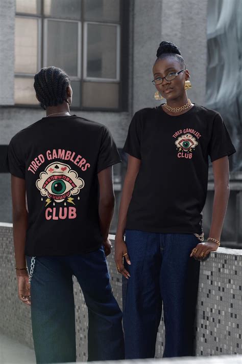 Tired Gamblers Club Shirt - Vintage Casino Streetwear Tee - Degen T ...