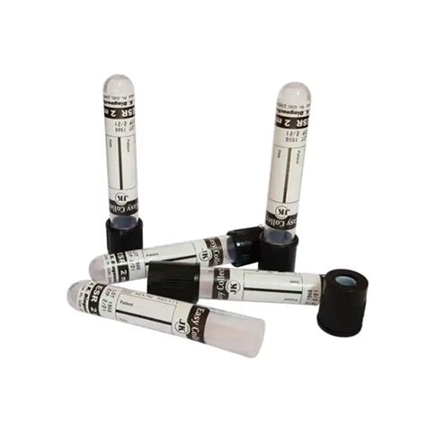JK Diagnostics ESR 2ml Blood Collection Tube - Vacuum Pack of 100 Tubes ...