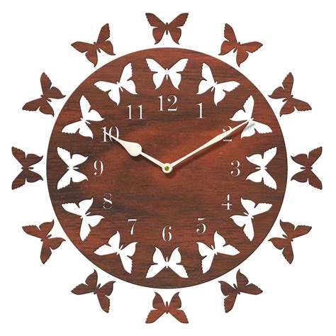 Buy Sehaz Artworks Brown Wall Clocks for Bedroom | Wall Clock for ...