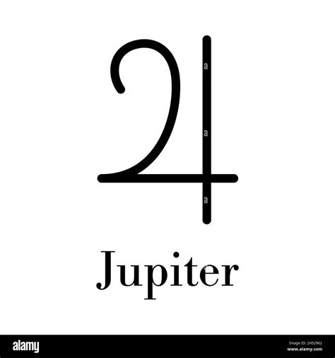 Jupiter Symbol Neon Symbol Jupiter Red Color Vector Illustration Image
