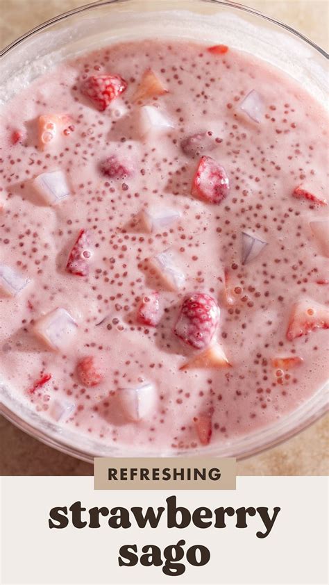 Best 12 The Best Strawberry Sago Tapioca Dessert Recipe | Nata de Coco ...
