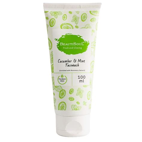 Beautisoul Cucumber and Mint Facewash with Cucumber, Mint, Rosemary ...