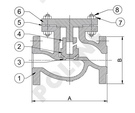 Cast Steel Horizontal Lift Check Valve Class 150 (PCS-3002A) | ASTM ...