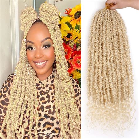 Buy ZRQ Butterfly Locs With Curly Ends Crochet Braids Hair 24 Inch 6 ...