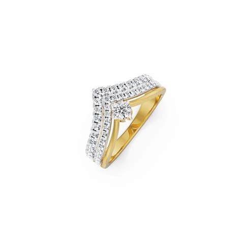 V Clustered Diamond Band V Clustered Diamond Band – Emori