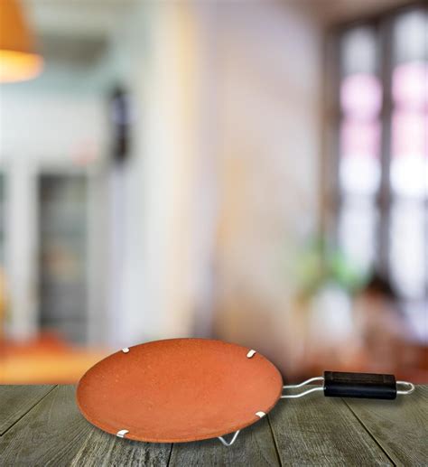 Buy Terra CharmsTawa Plain Roti with Stand | Mitti Ke Tawa | Handmade ...