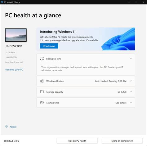 Image result for PC Health Check App Problems
