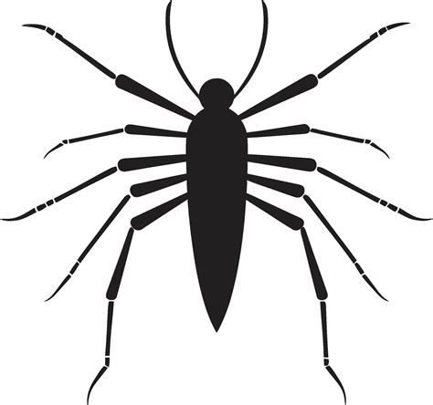 Insectoid Icon in Vector Stylish Stick Insect Silhouette 32356267 ...