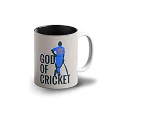 Buy Prink God of Cricket Sachin Tendulkar Coffee Mug with Print ...