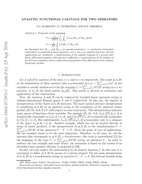 Image result for Functional Analysis Calculus