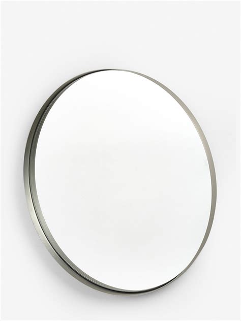 Buy Silver Chrome Round Wall Mirror from Next India