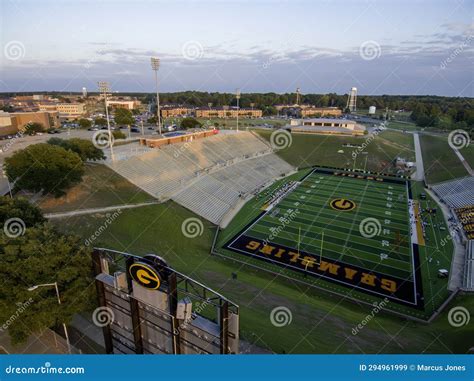Aerial Shot of Eddie Robinson Stadium at Grambling State University ...
