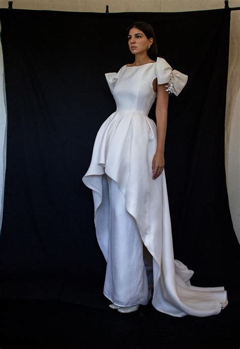 227 Romantic Dream Vintage Silk Wedding Dress/sheath Wedding Dress With Big Tail/sheath Model ...