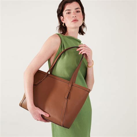 Brown Artisan Strap Detail Work Tote Bag - Accessorize India