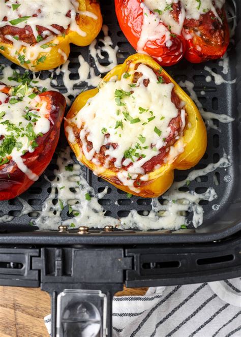 Air Fryer Stuffed Peppers - Vegetable Recipes