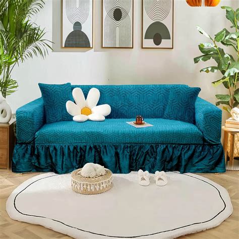 Buy CORTINA Jacquard 2-Seater Sofa Cover from Cortina at just INR 3249.0