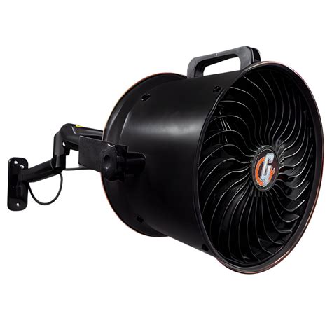 Adjustable Wall Mounted Garage Fan | Ghost Garages