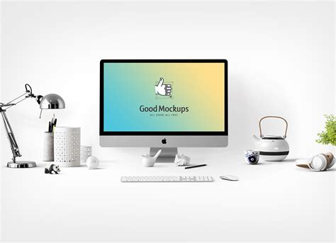 Free 3D Render of Apple iMac Mockup PSD - Good Mockups