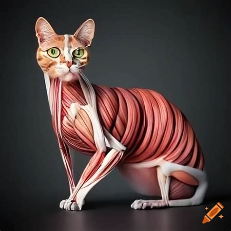 Labeled Cat Muscle Anatomy