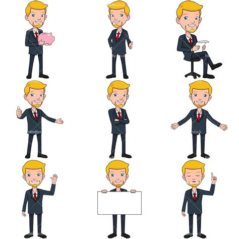 Businessman Vector Characters Png
