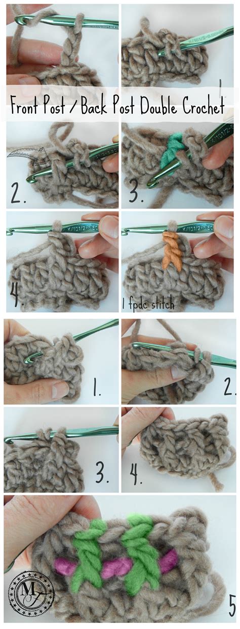 Front Post Double Crochet Scarf