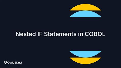 Nested IF Statements in COBOL | CodeSignal Learn